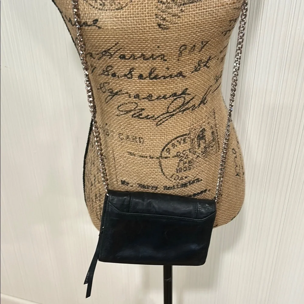 Botkier New York Black Leather Chain Wallet/Crossbody Bag